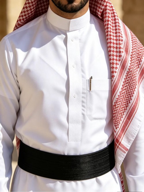UAE Traditional Mens Clothing Set (Kandura + Ghutra + Bisht)