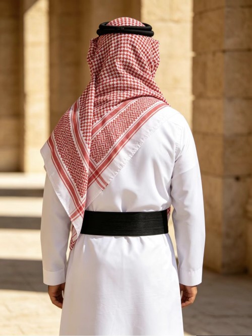 UAE Traditional Mens Clothing Set (Kandura + Ghutra + Bisht)